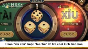 Để làm cho trò chơi trở nên thú vị hơn, người chơi có thể chọn "xỉu chủ" hoặc "tài chủ"