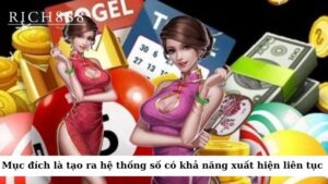 Mục đích của nuôi lô tiếp sức là tạo ra một hệ thống các số có khả năng xuất hiện liên tục 