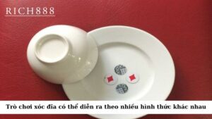 Trò chơi xóc đĩa có thể diễn ra theo nhiều hình thức khác nhau